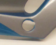 Detailaufnahme der fehlenden Halterung