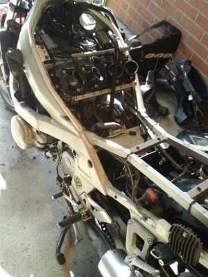 Austauschmotor drin